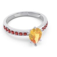 Pave Pear Dadha Ring