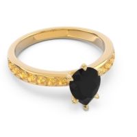Pave Pear Dadha Ring