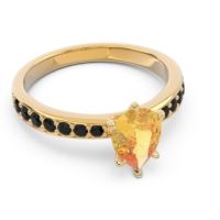 Pave Pear Dadha Ring