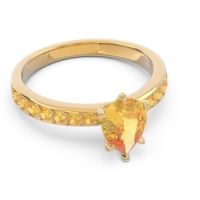 Pave Pear Dadha Ring