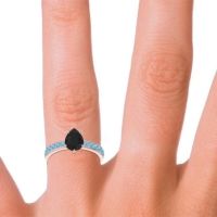 Pave Pear Dadha Ring