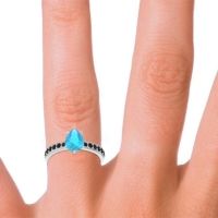 Pave Pear Dadha Ring