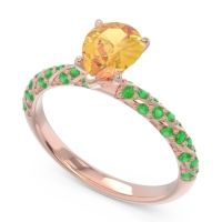 Pave Pear Maggalya Ring