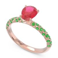 Pave Pear Maggalya Ring