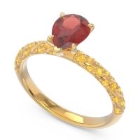 Pave Pear Maggalya Ring