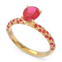 Pave Pear Maggalya Ring