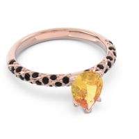 Pave Pear Maggalya Ring
