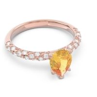 Pave Pear Maggalya Ring