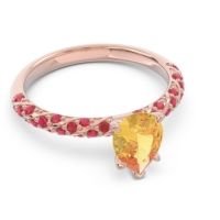 Pave Pear Maggalya Ring