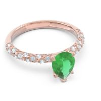 Pave Pear Maggalya Ring