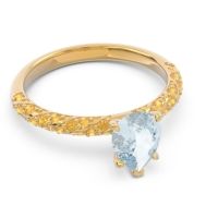 Pave Pear Maggalya Ring