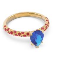 Pave Pear Maggalya Ring