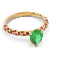 Pave Pear Maggalya Ring