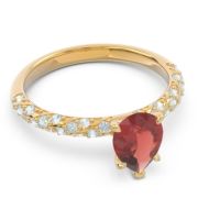 Pave Pear Maggalya Ring