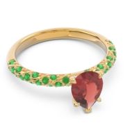 Pave Pear Maggalya Ring