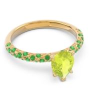 Pave Pear Maggalya Ring