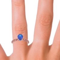 Pave Pear Maggalya Ring