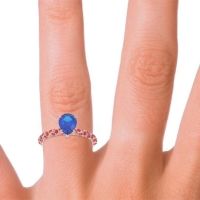 Pave Pear Maggalya Ring