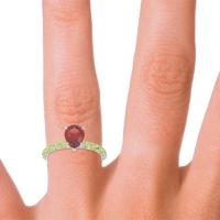 Pave Pear Maggalya Ring