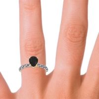 Pave Pear Maggalya Ring