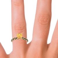 Pave Pear Maggalya Ring