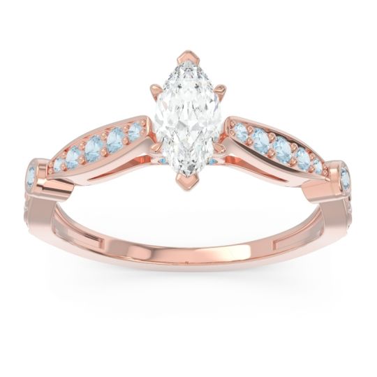 Art Deco Pave Marquise Citrostra Ring