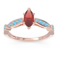 Art Deco Pave Marquise Citrostra Ring