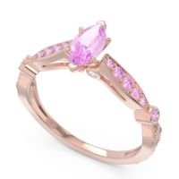 Art Deco Pave Marquise Citrostra Ring