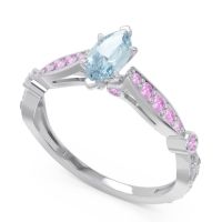 Art Deco Pave Marquise Citrostra Ring