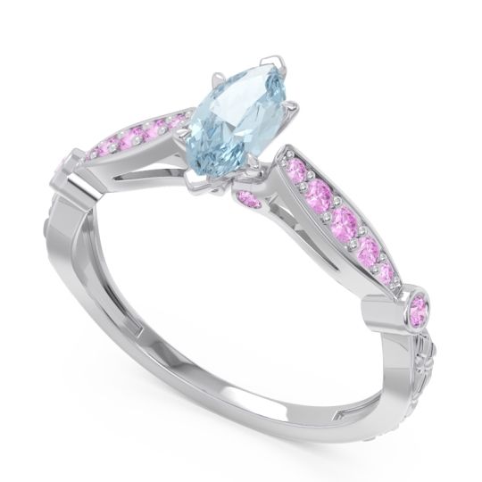 Art Deco Pave Marquise Citrostra Ring
