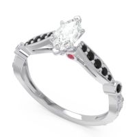 Art Deco Pave Marquise Citrostra Ring