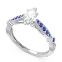 Art Deco Pave Marquise Citrostra Ring