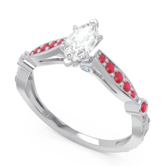 Art Deco Pave Marquise Citrostra Ring