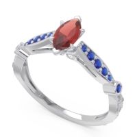 Art Deco Pave Marquise Citrostra Ring