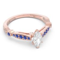 Art Deco Pave Marquise Citrostra Ring