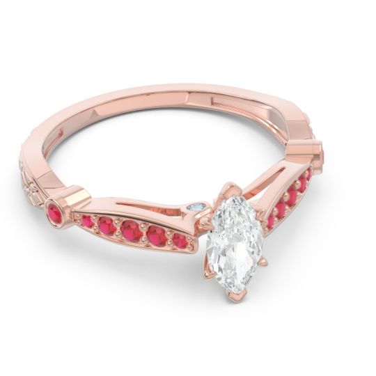 Art Deco Pave Marquise Citrostra Ring