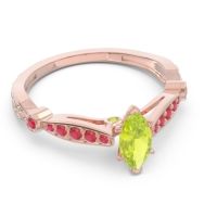 Art Deco Pave Marquise Citrostra Ring
