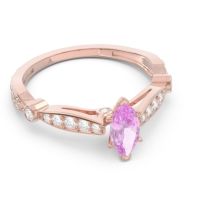 Art Deco Pave Marquise Citrostra Ring