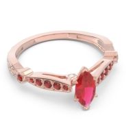 Art Deco Pave Marquise Citrostra Ring