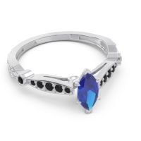 Art Deco Pave Marquise Citrostra Ring