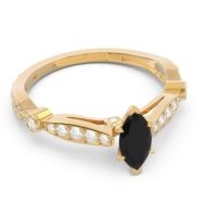 Art Deco Pave Marquise Citrostra Ring