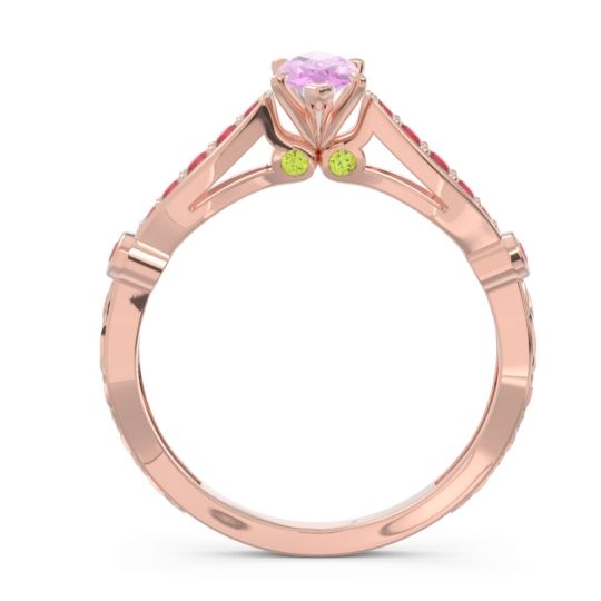 Art Deco Pave Marquise Citrostra Ring