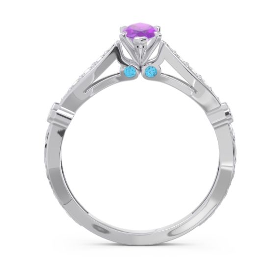 Art Deco Pave Marquise Citrostra Ring