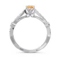 Art Deco Pave Marquise Citrostra Ring