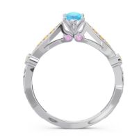 Art Deco Pave Marquise Citrostra Ring