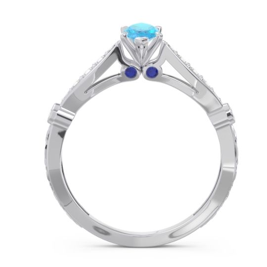 Art Deco Pave Marquise Citrostra Ring