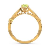 Art Deco Pave Marquise Citrostra Ring