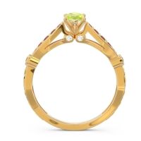 Art Deco Pave Marquise Citrostra Ring