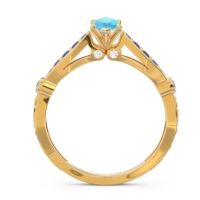 Art Deco Pave Marquise Citrostra Ring