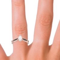 Art Deco Pave Marquise Citrostra Ring